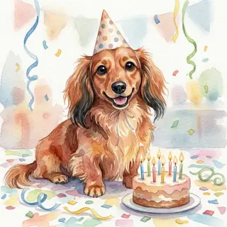 Minnie’s birthday painting, which is printed inside her birthday’s day square