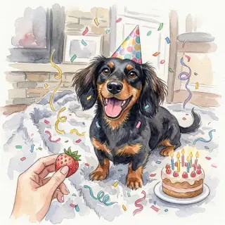 Nala’s birthday painting, which is printed inside her birthday’s day square