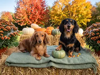 October in the Picture Perfect example calendar, with Minnie and Nala