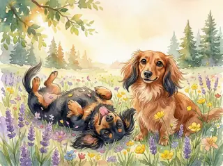 May of Minnie and Nala’s Watercolor calendar