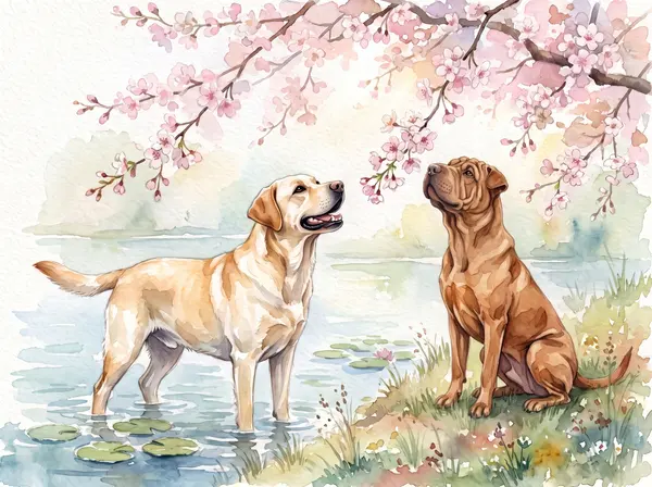 Page de Avril du calendrier de Murphy et Bella