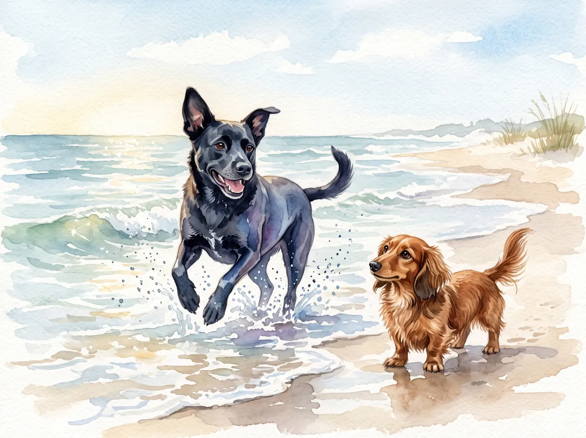 June in the Watercolor example calendar, with Minnie and Mickey