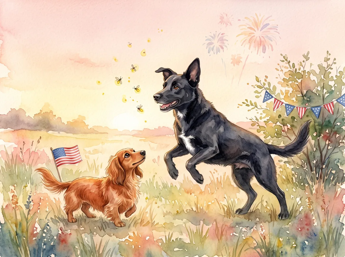 July in the Watercolor example calendar, with Minnie and Mickey